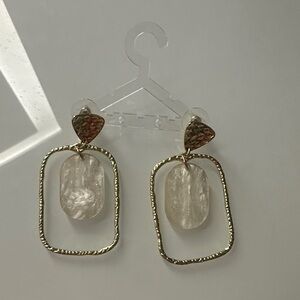 Elegant Gold and Silver Earrings